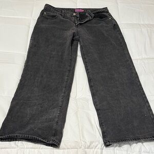 Low rise black jeans